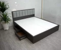 Giường gỗ MDF có 2 ngăn kéo kèm nệm đầu giường GN06 2