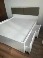 Giường gỗ MDF có 2 ngăn kéo kèm nệm đầu giường GN06 0