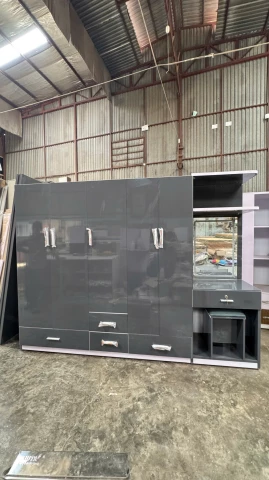 Tủ quần áo Nhựa Taiwan kèm bàn trang điểm ( TQAKBTD )