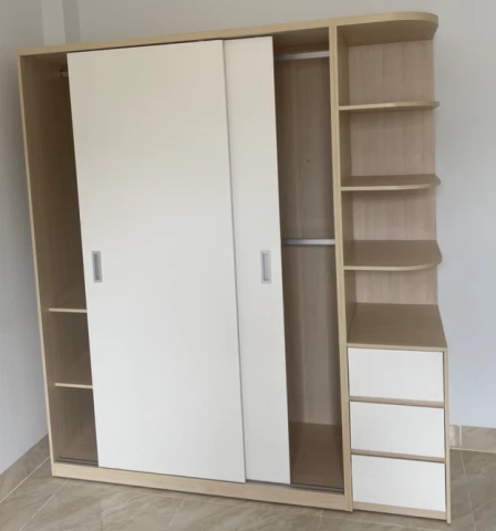 Tủ quần áo gỗ MDF lùa (tgl1m8)
