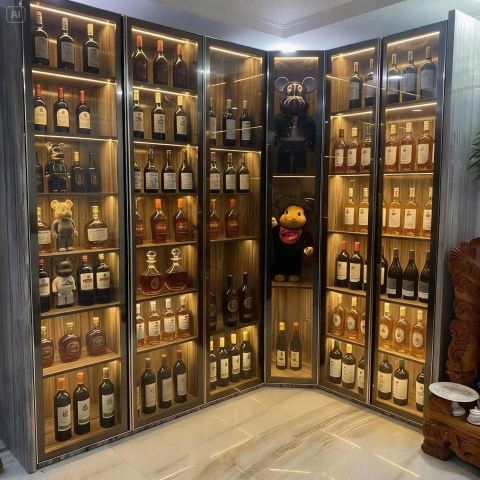 Tủ gỗ cánh kính (CK01)