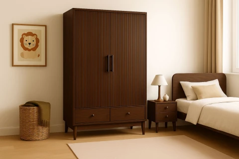 Tủ gỗ cao cấp 2 cánh tg261