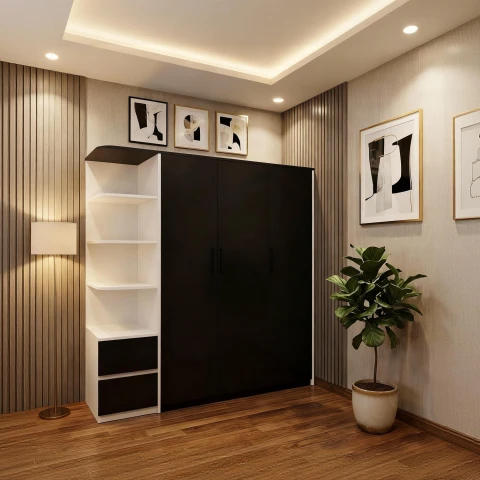 Tủ gỗ cao cấp 3 cánh tg312