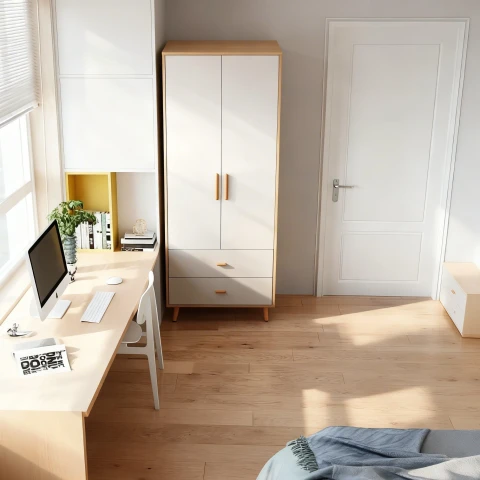 Tủ gỗ cao cấp 2 cánh TG205