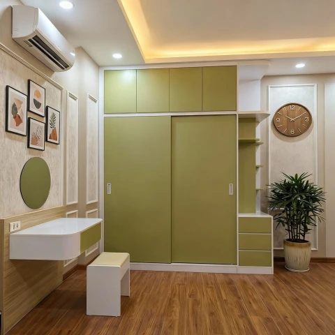 Tủ gỗ 2 cánh lùa kịch trần tg255