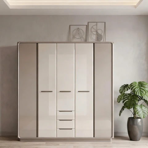 Tủ gỗ cao cấp 5 cánh TG567