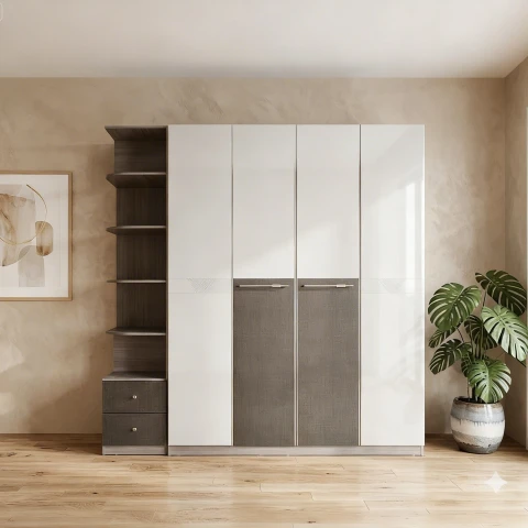 Tủ gỗ cao cấp 4 cánh TG441