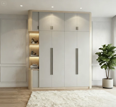 Tủ gỗ cao cấp 9 cánh tg900