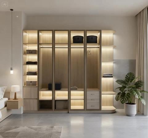 Tủ gỗ cánh kính (CK11)