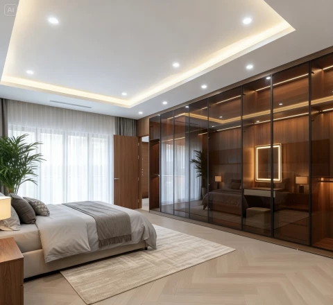 Tủ gỗ cánh kính (CK28)