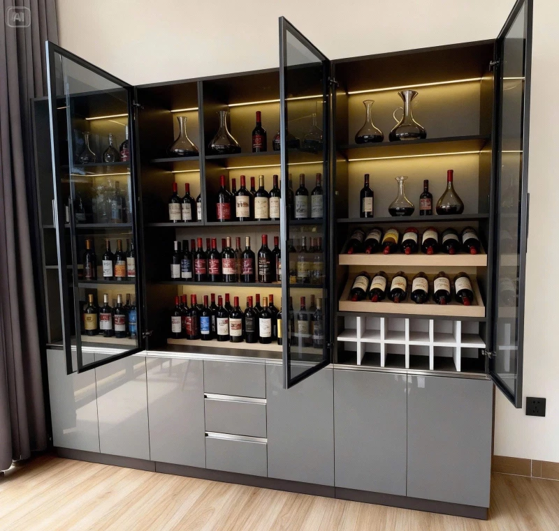 Tủ gỗ cánh kính (CK06)