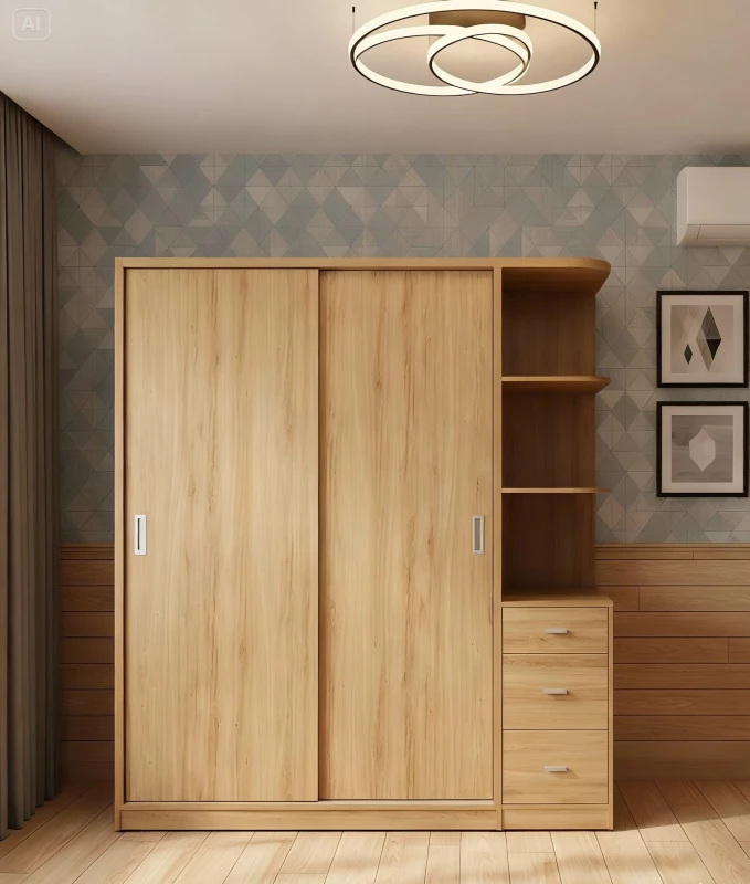 Tủ gỗ 2 cánh lùa tg220