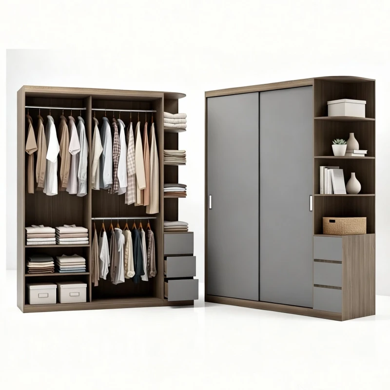 Tủ gỗ 2 cánh lùa tg256