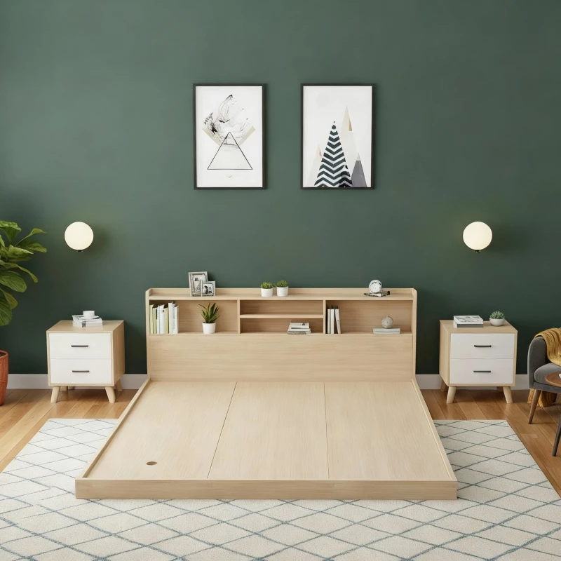 Giường ngủ bệt kiểu Nhật gb03