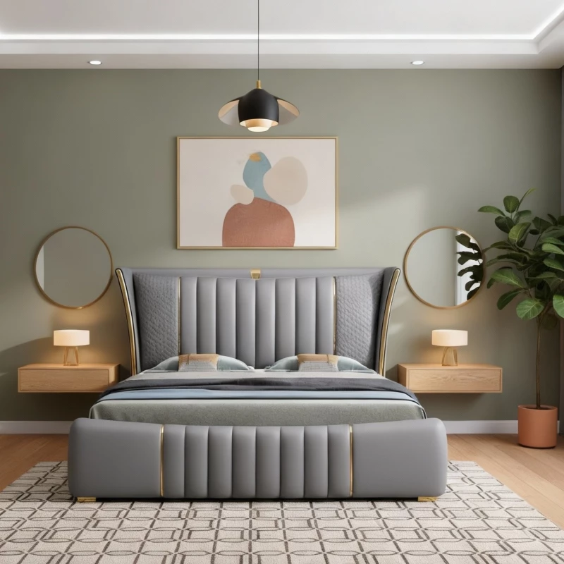 Giường ngủ nhập khẩu nk13