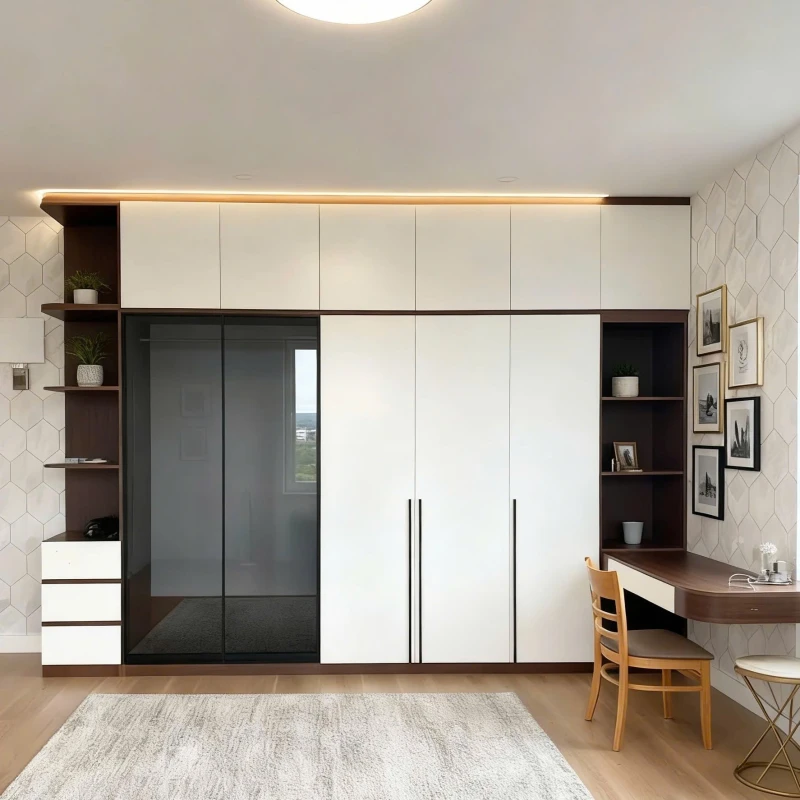 Tủ gỗ cao cấp 5 cánh tg566