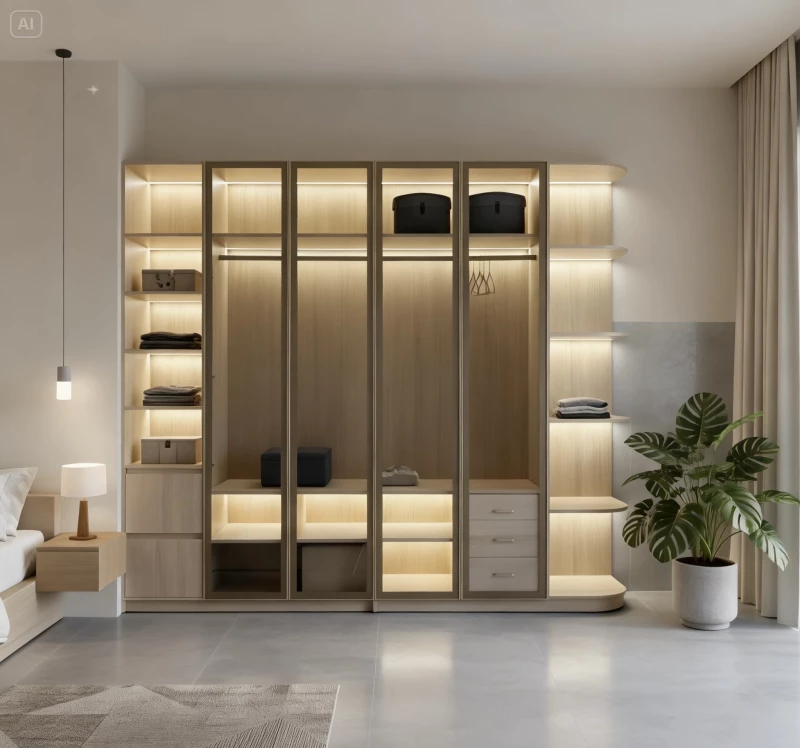 Tủ gỗ cánh kính (CK11)