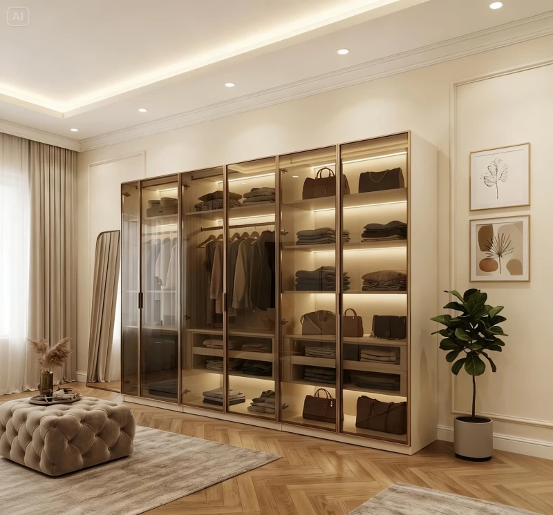 Tủ gỗ cánh kính (CK24)