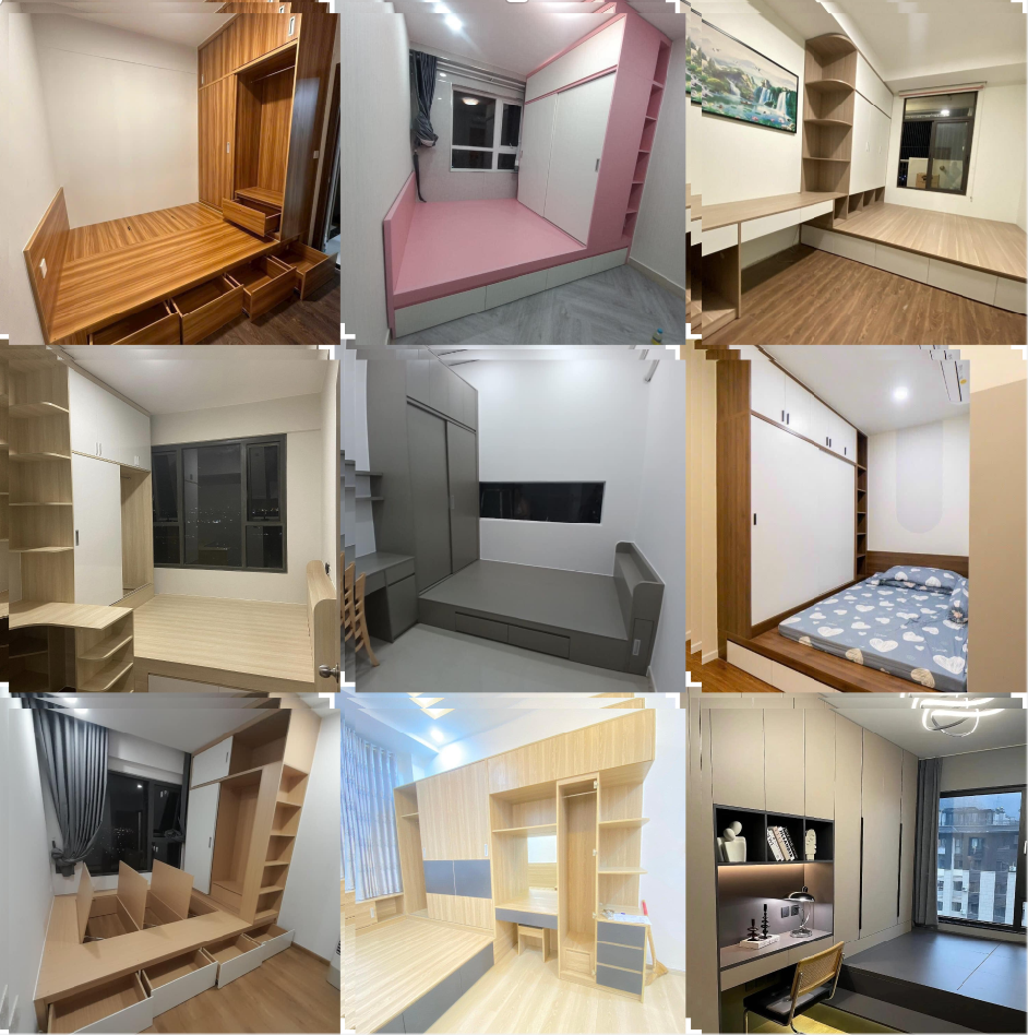 Tủ Quần Áo Liền Giường